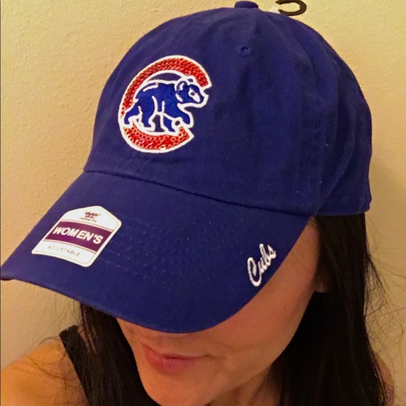 NWT Chicago Cubs Blue Sequin Baseball Cap - Picture 8 of 8